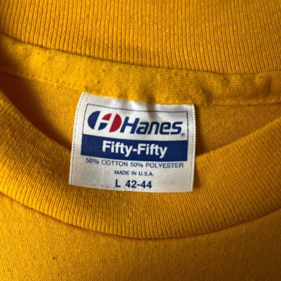 1989 Vintage 80s Unity In Our Diversity JCL T Shirt Adult Yellow Large L USA - Picture 15 of 16